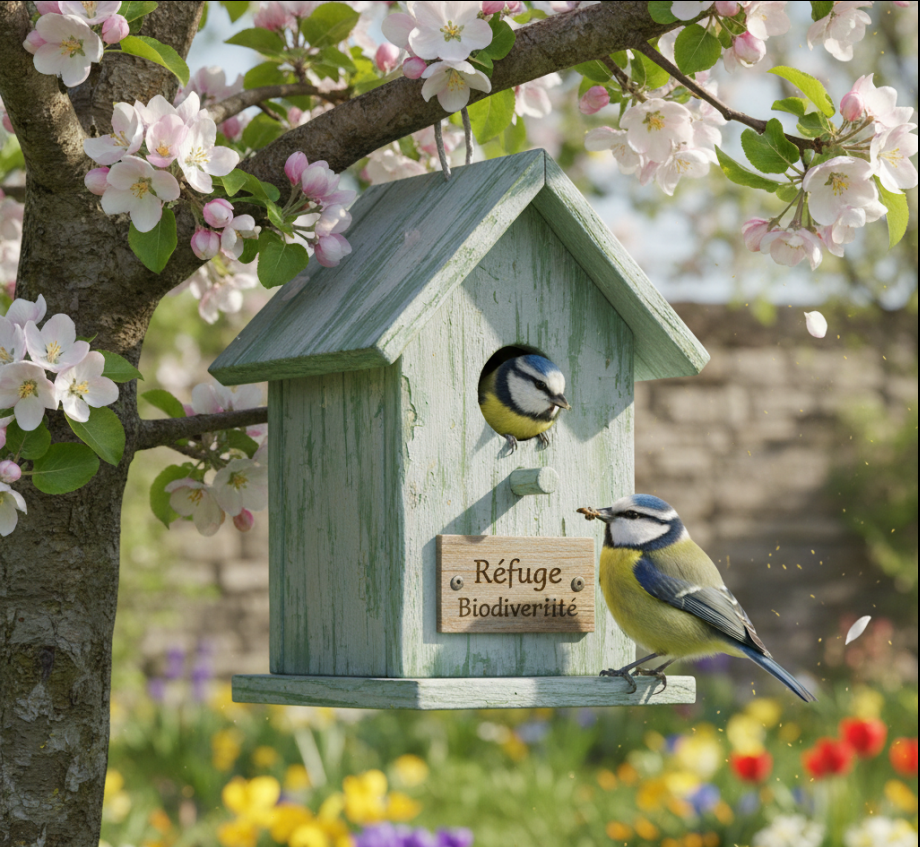 Écoute, franchement, un nichoir à mésanges, c'est trop bien pour la biodiversité !
