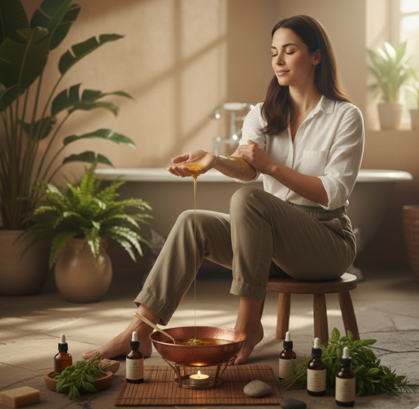 Le rituel du massage ayurvédique à l'huile chaude : bien-être et équilibre