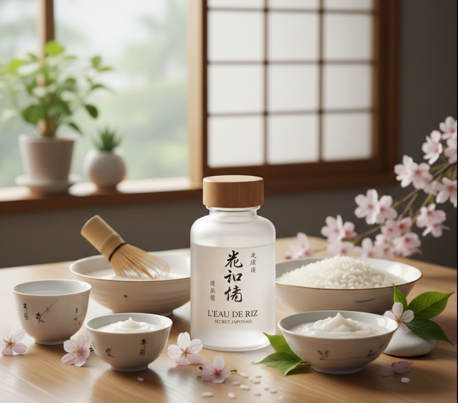 L'eau de riz pour un teint de porcelaine : le secret japonais anti-âge et éclat