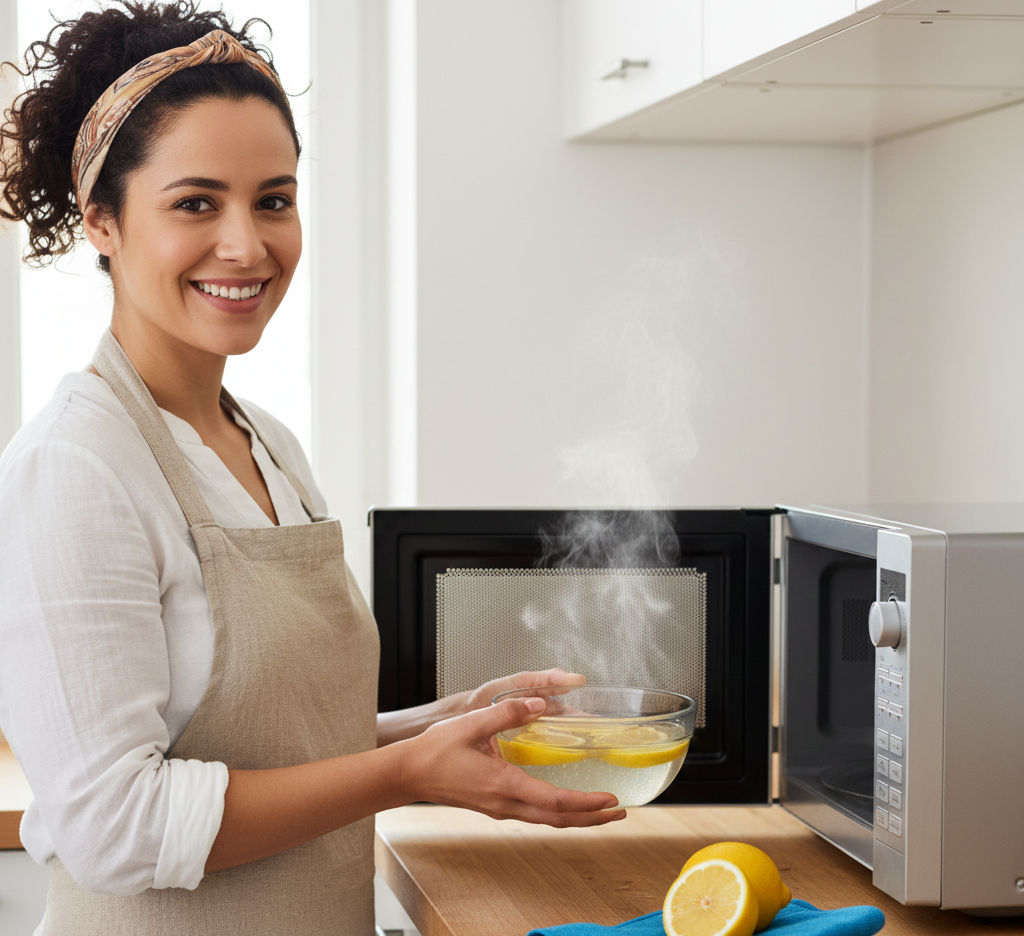 Nettoyer le micro-ondes avec citron et vapeur : astuce facile et naturelle