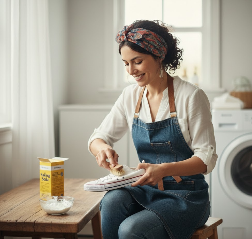 Comment détacher les baskets blanches avec du bicarbonate : astuces de grande sœur
