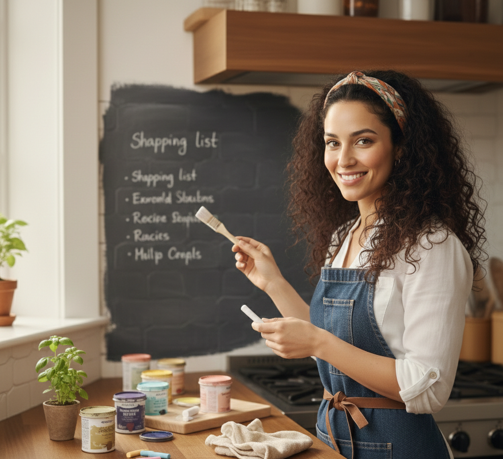 Peindre sa crédence avec de la peinture ardoise : facile et tendance
