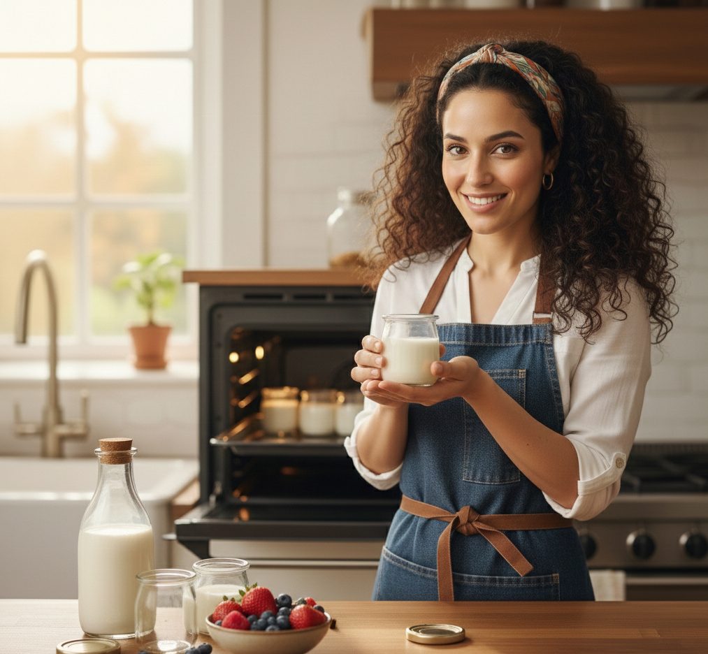 Faire son yaourt sans yaourtière au four : c'est dingue !