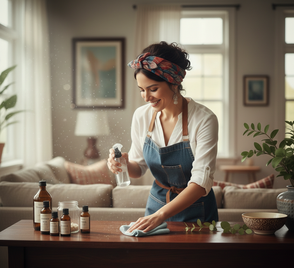 Spray Anti-Poussière Maison aux Huiles Essentielles : Recette Facile et Naturelle