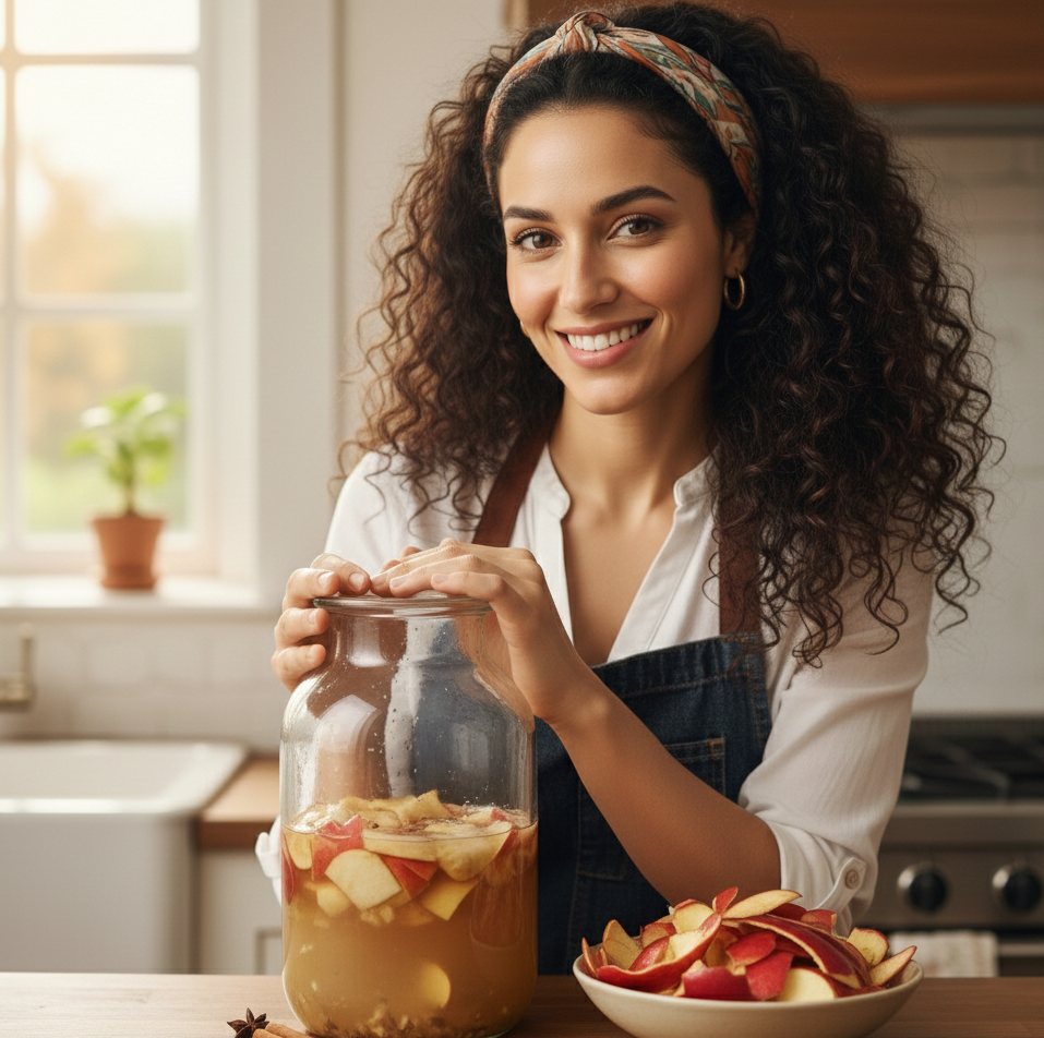Fabriquer du vinaigre de cidre avec des épluchures : une idée géniale et zéro déchet !