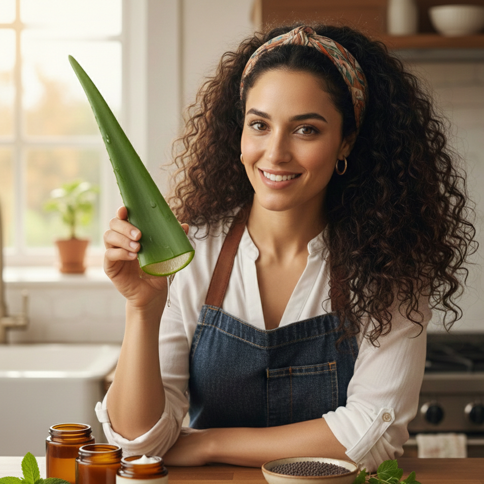 Crème Hydratante Maison à l'Aloe Vera Frais : Le Secret d'une Peau Éclatante 🌿✨
