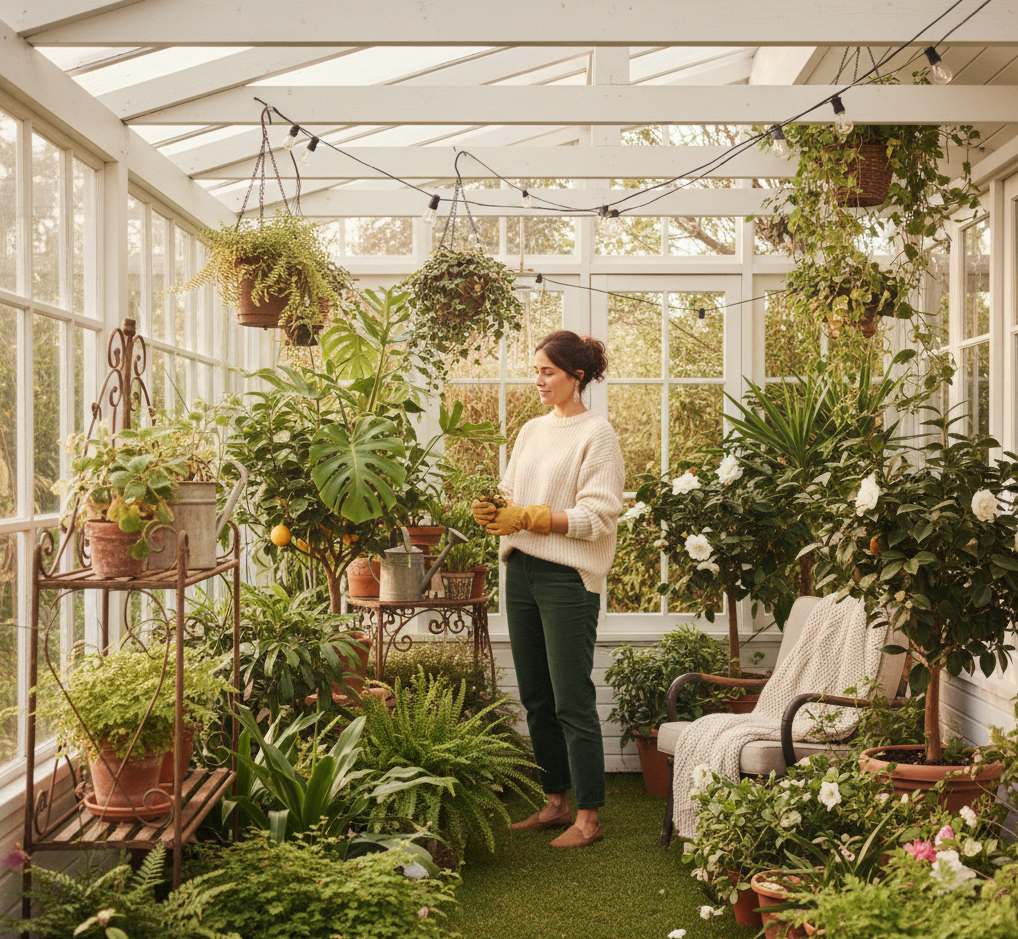 Créer un jardin d'hiver sur sa véranda : astuces et idées déco