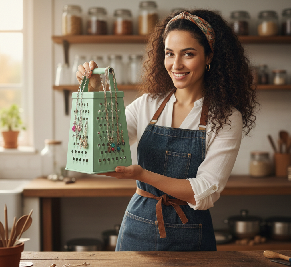 Turn a Cheese Grater into a Jewelry Holder: Genius Hack