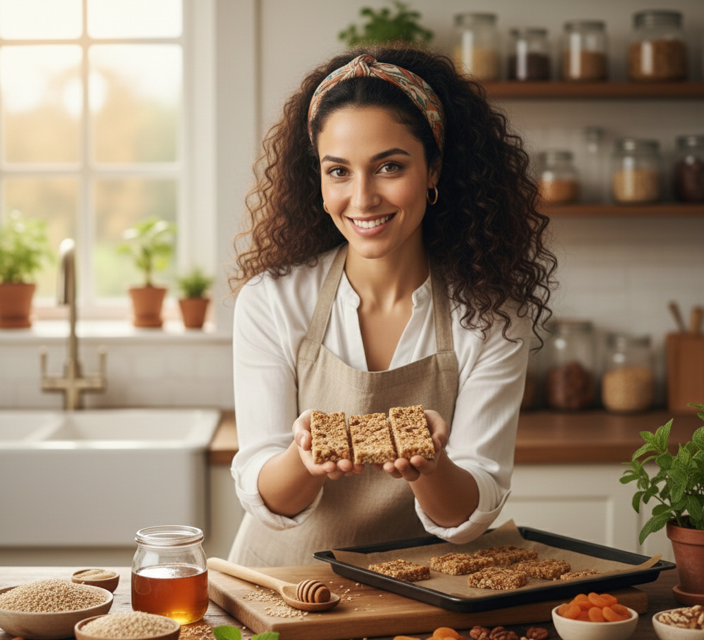 صنع شريط القمح الصحي في المنزل | وصفة سهلة ومغربية