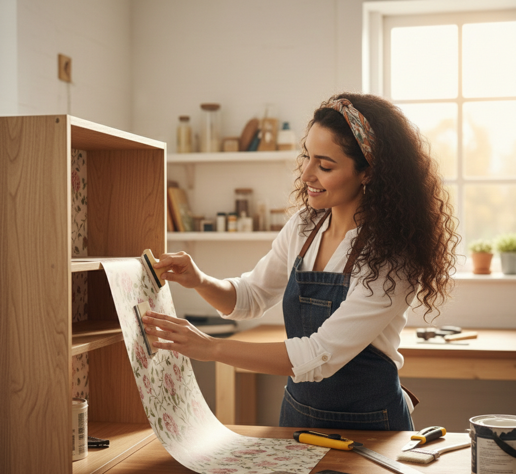 Tapisser une étagère avec du papier peint : guide complet