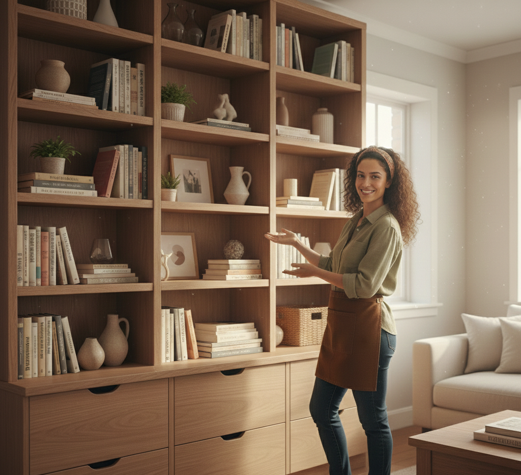 كيف تصنع خزانة الكتب المثالية في المنزل