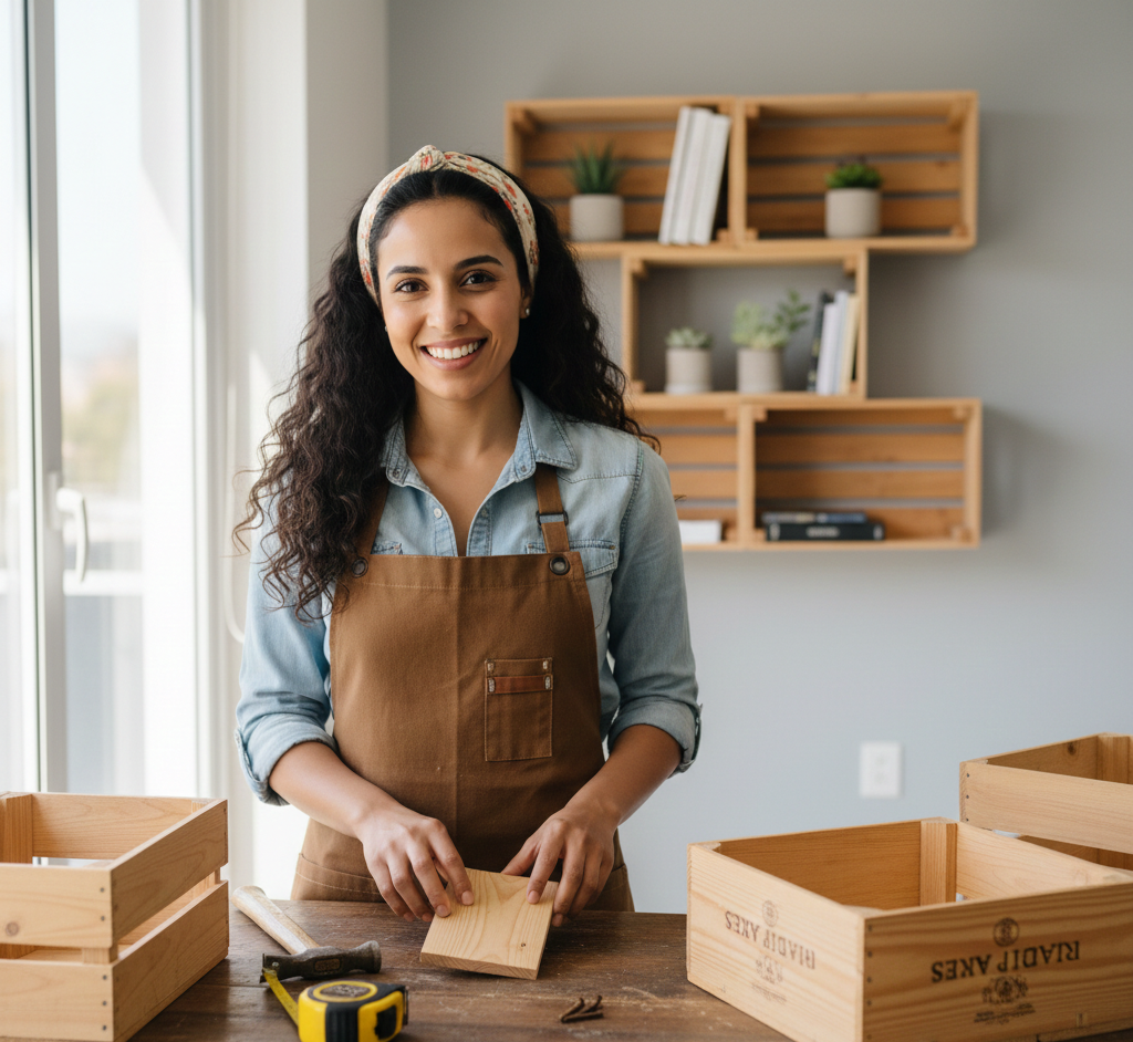 Cómo construir una étagère mural para cajas de vino
