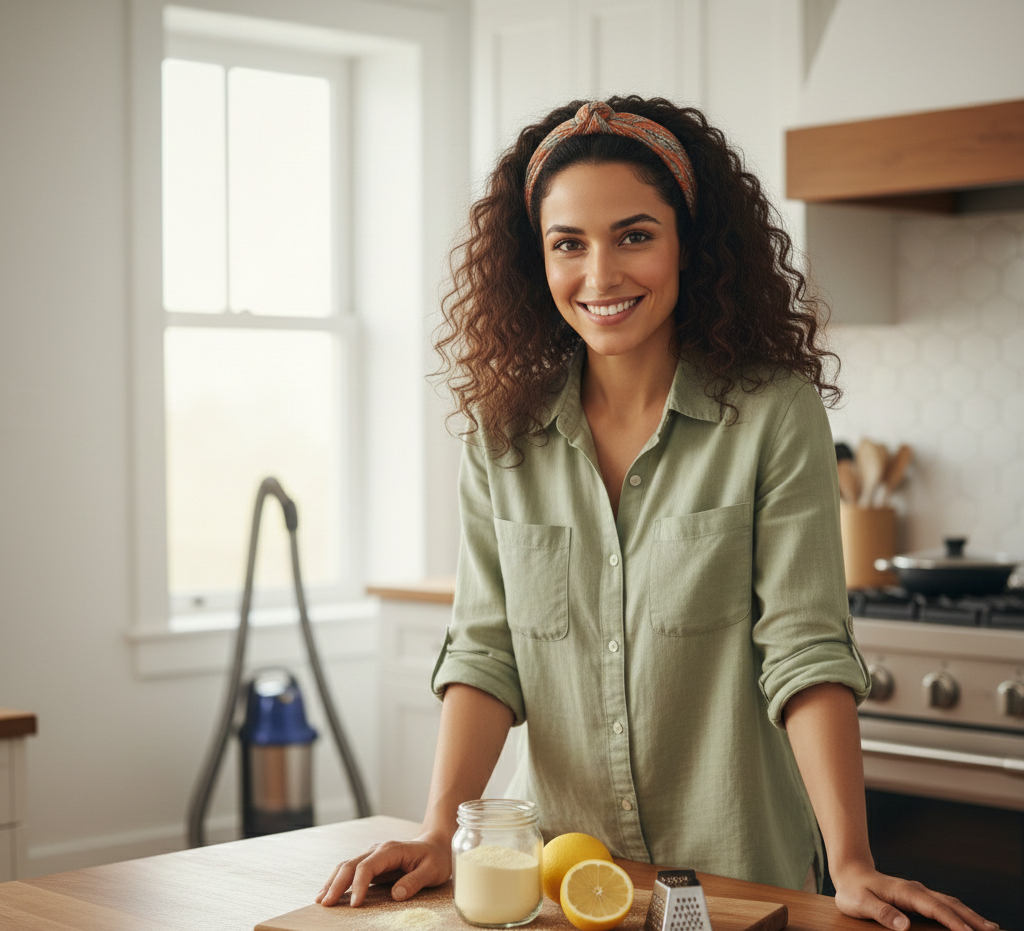 صنع مسحوق ناعم من الليمون للفراغ