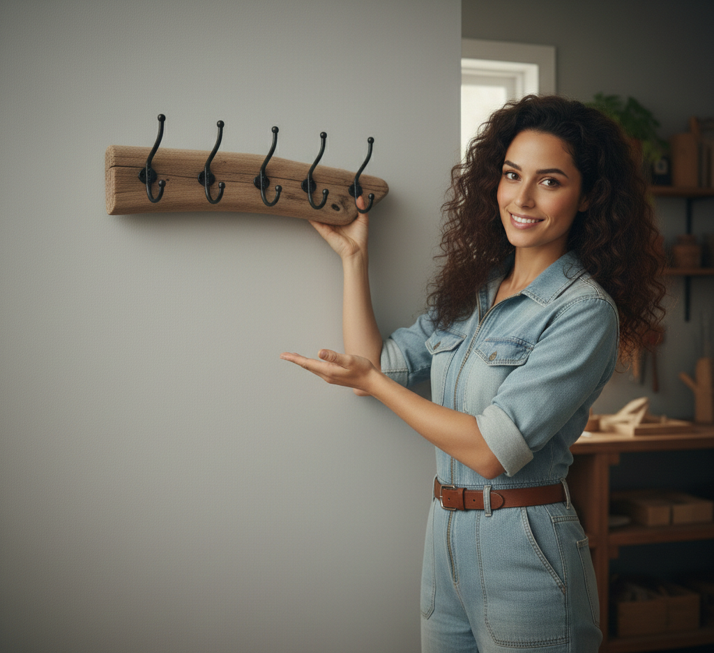 Tutoriel : Fabriquer une patère en bois flotté naturel