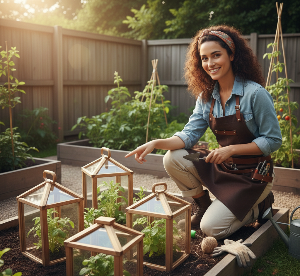 How to Build a Mini Greenhouse with Glass Cloche
