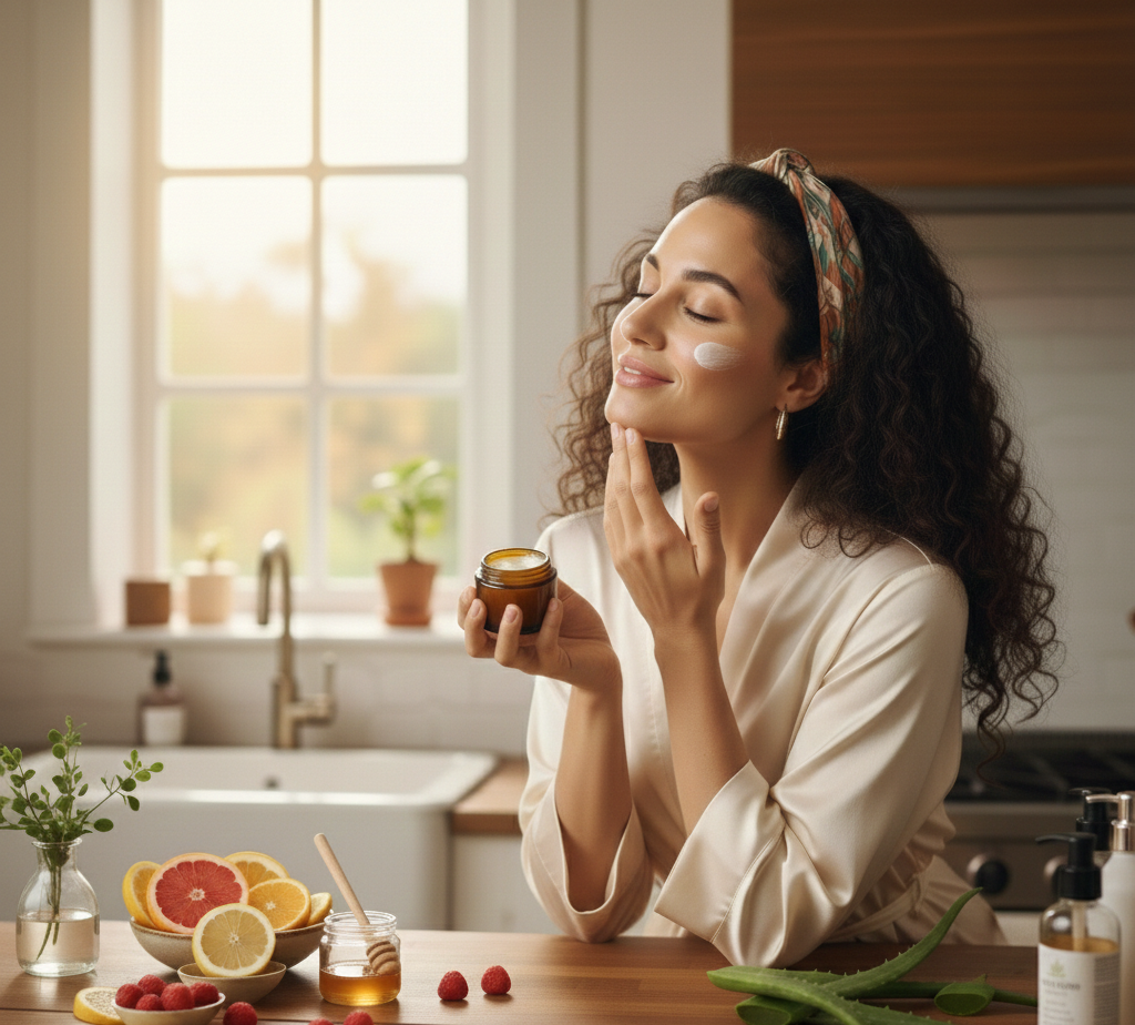 Crème de nuit acides de fruits : recette maison pour une peau éclatante