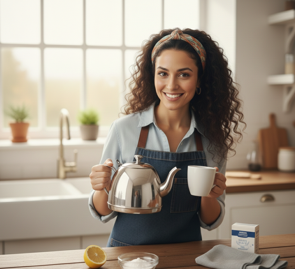 Cómo limpiar una tetera de acero inoxidable: guía paso a paso