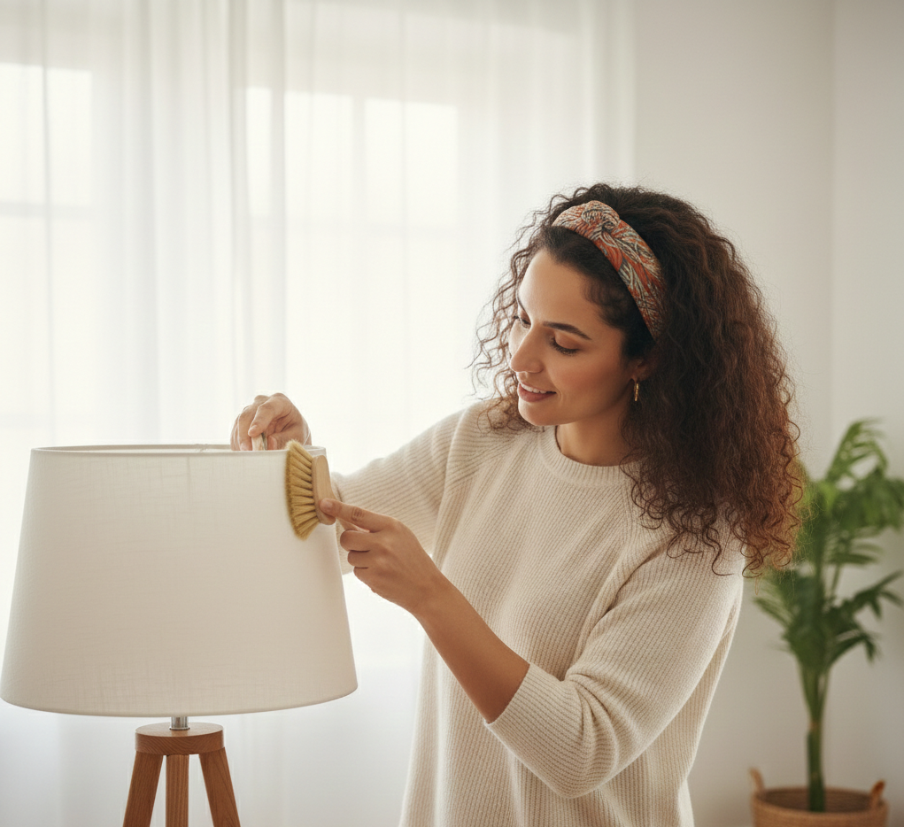 Nettoyage d'un abat-jour en tissu : guide complet