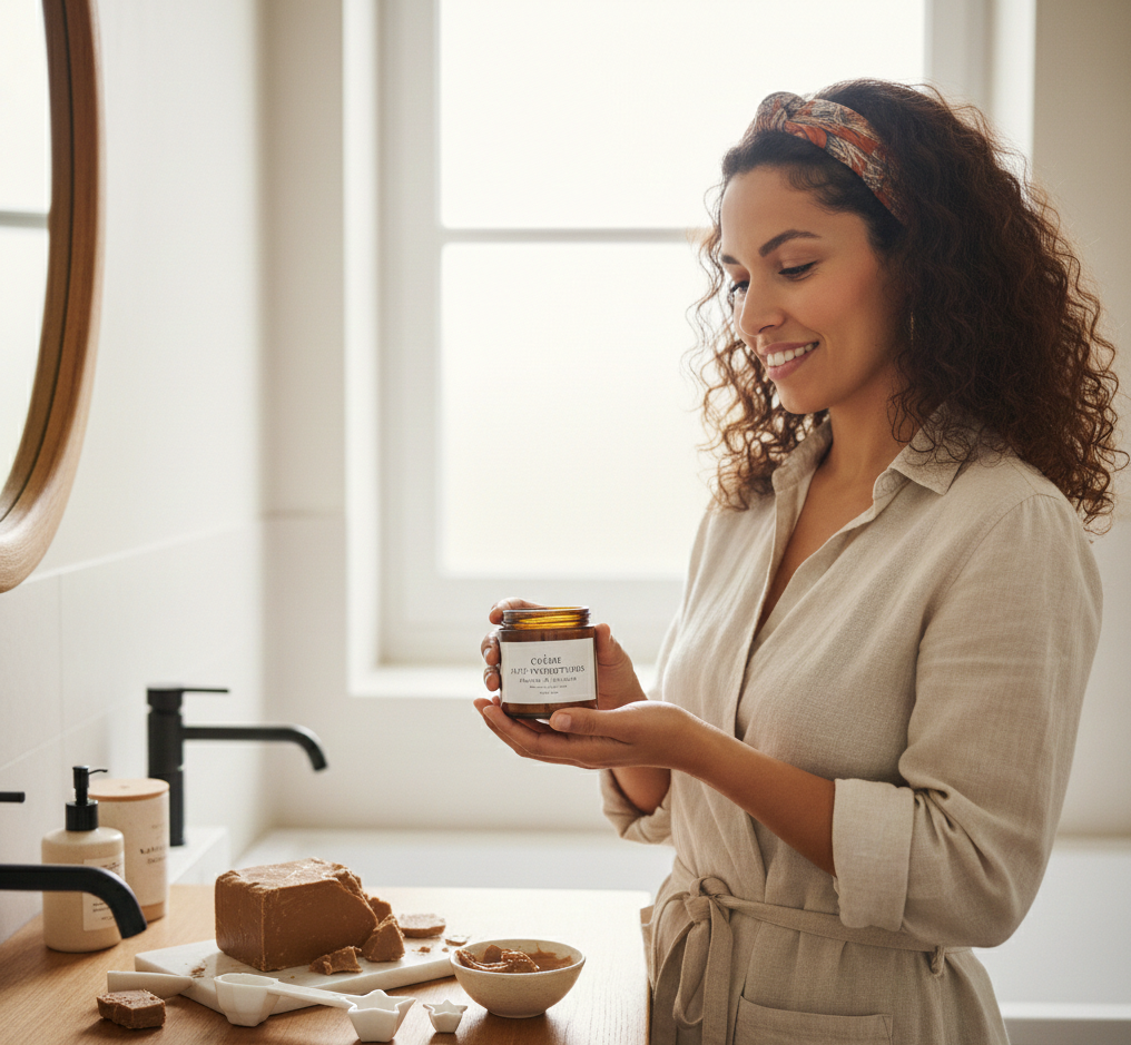 كريم مضاد للثعلبات مع زيت الكاكاو