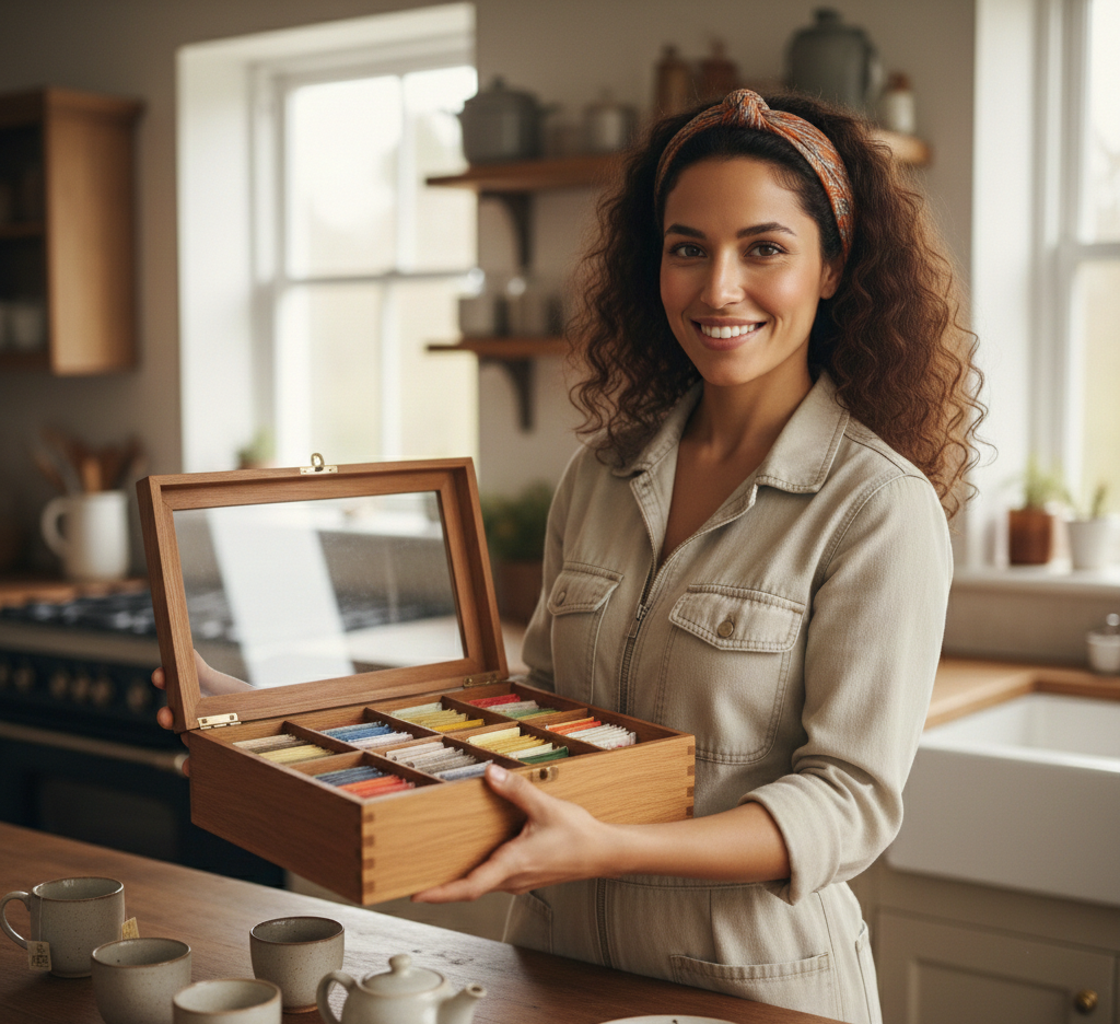صندوق الشاي المقسم من الخشب: دليل شامل