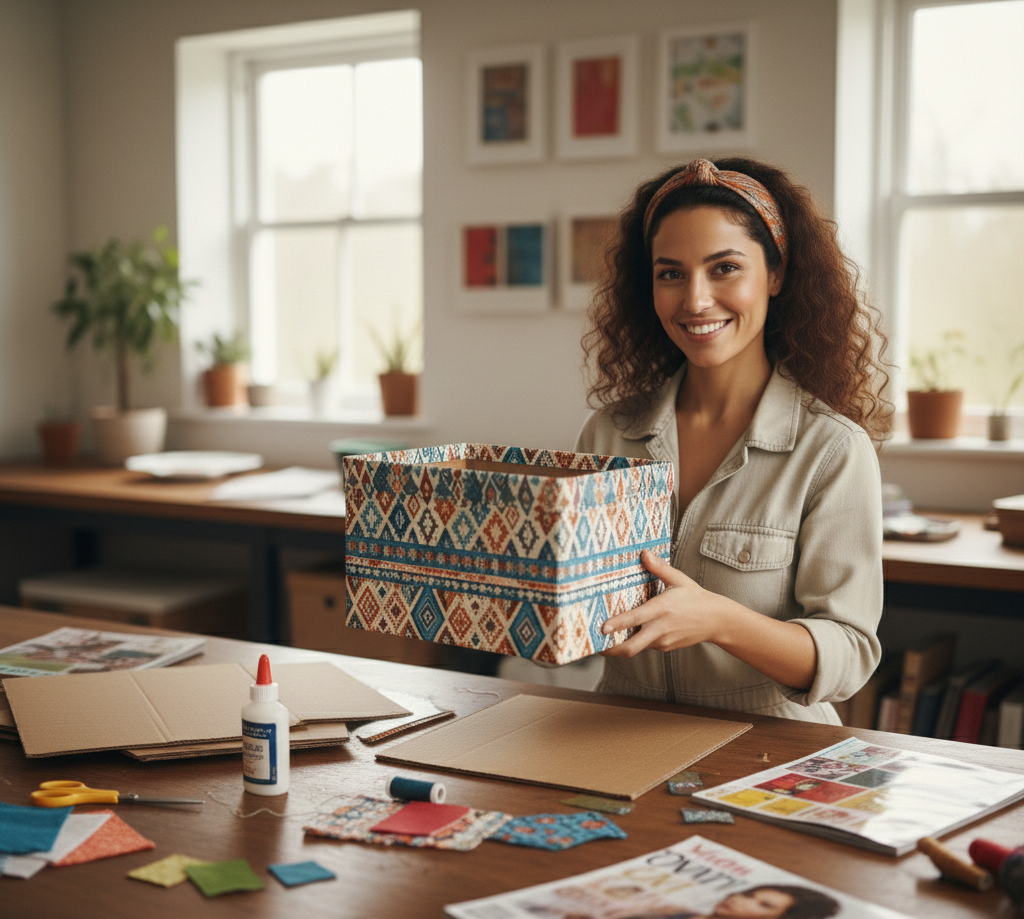 How to Make a Decorative Magazine Storage Box