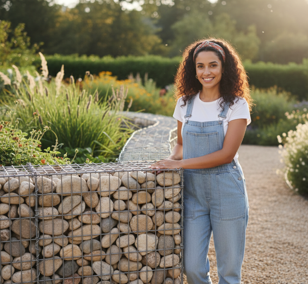 Comment créer une bordure gabion en pierres et grillage : tutoriel complet
