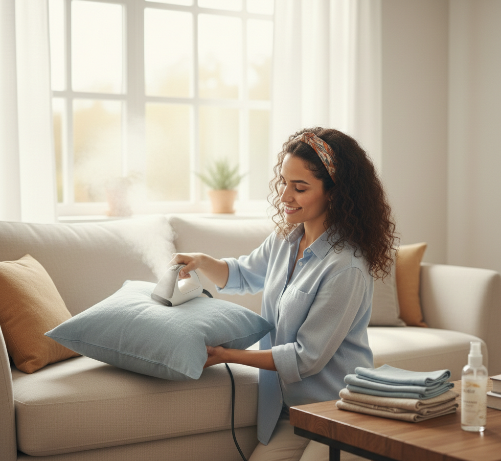 How to Fix a Wrinkled Washed Linen Cushion