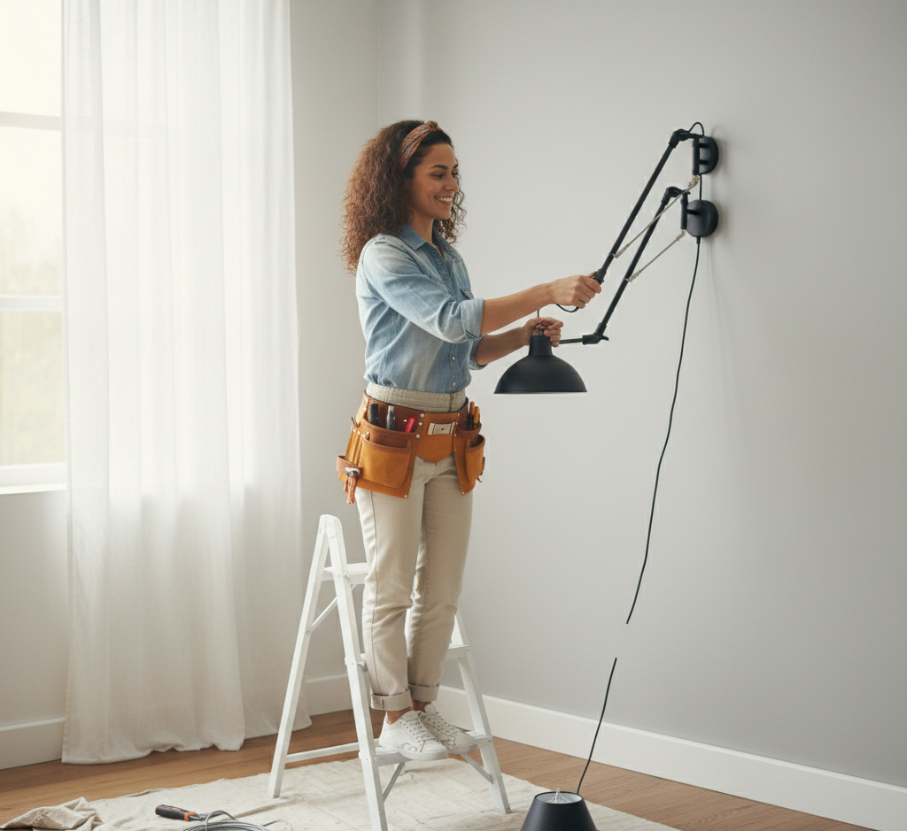 How to Install and Use an Articulated Arm Wall Lamp