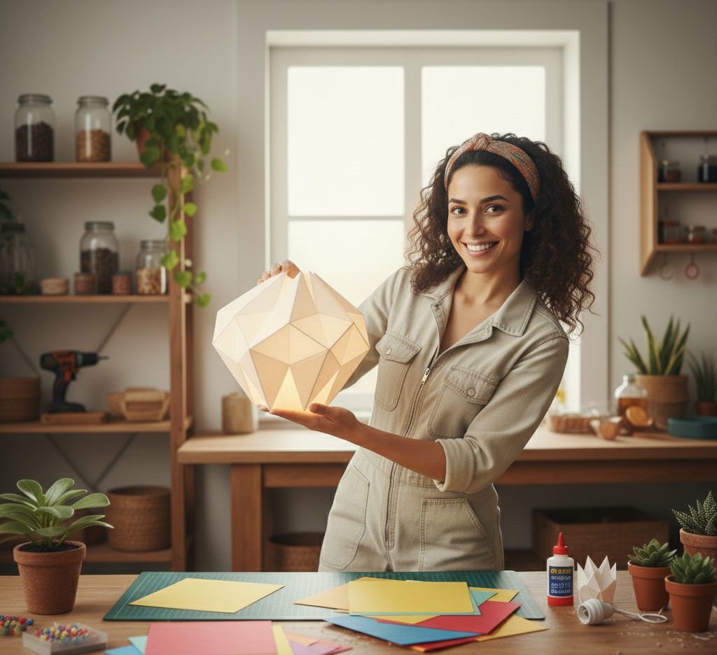 كيف تصنع مصباحًا من الورق origami الياباني