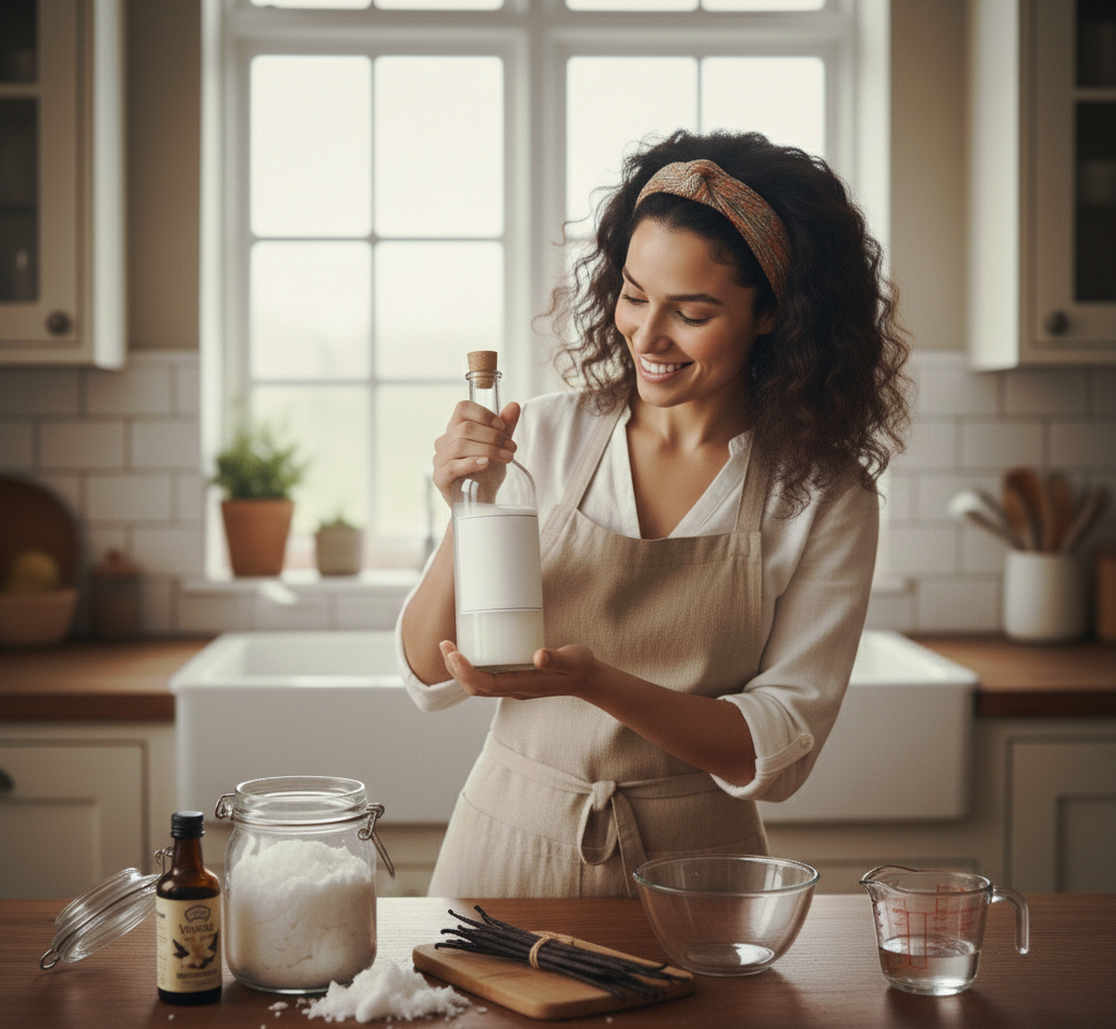 Cómo hacer suavizante de coco y vainilla casero