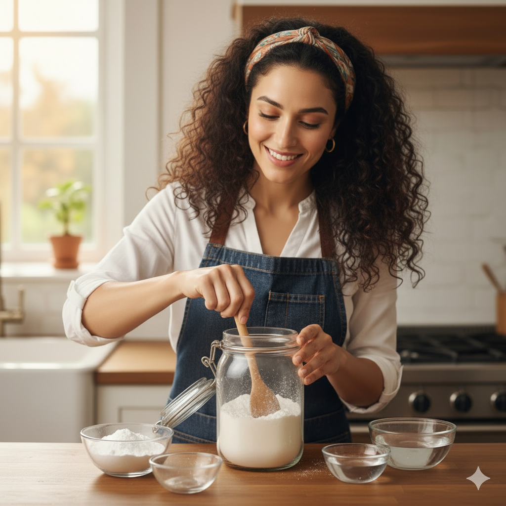 كيف تصنع منظف لينة الملابس بالخل