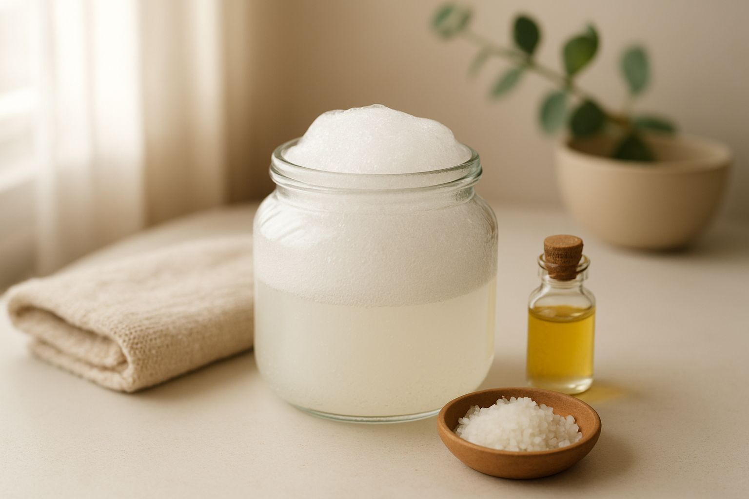 Baño de espuma natural con aceites esenciales: Tutorial paso a paso