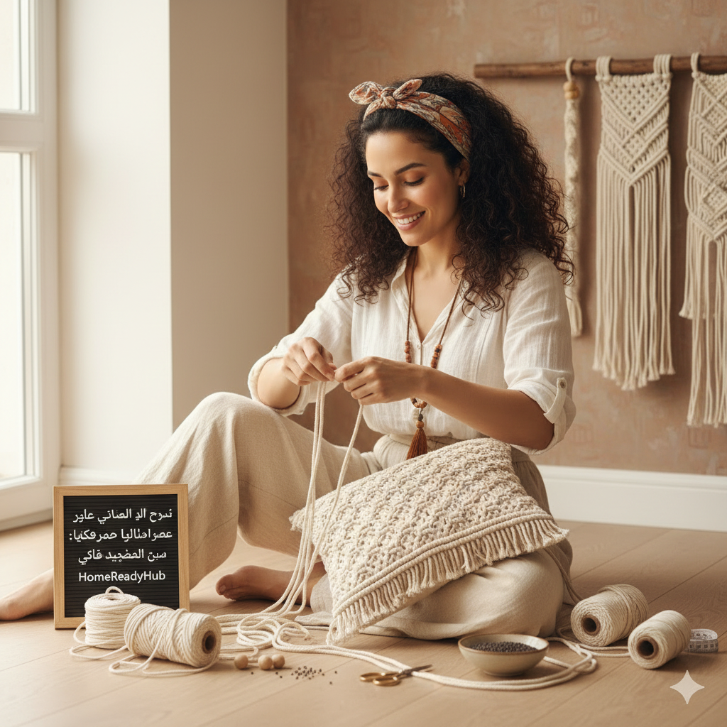 اصنعي وسادتك البوهيمية المضفرة بالماكرامي: دليل شامل من HomeReadyHub