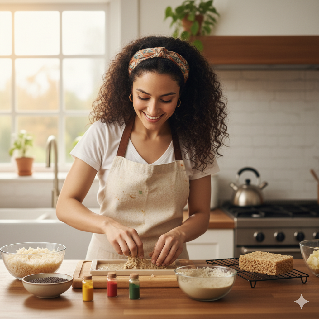 Cómo hacer una esponja de celulosa natural: Tutorial paso a paso