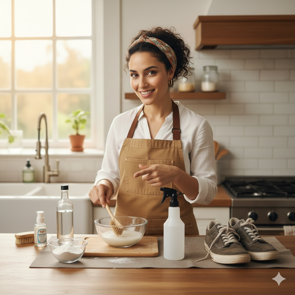Cómo hacer un limpiador de suelas de zapatos casero