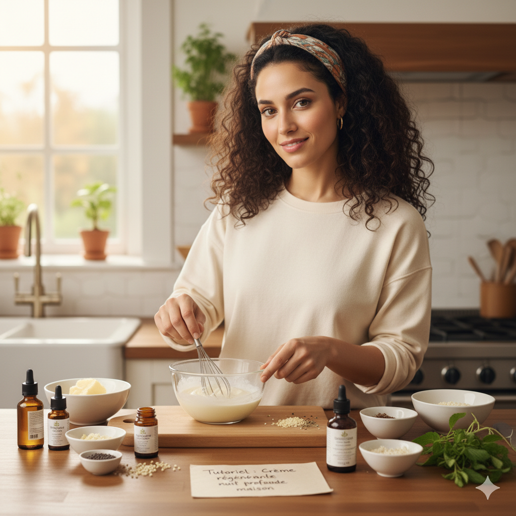 Tutoriel : Crème régénérante nuit profonde maison