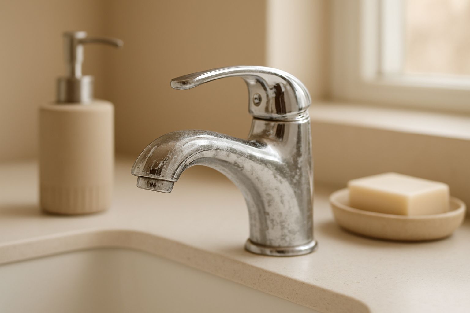 كيف تتخلص من تراكم الكالسيوم على صنابير الكروم؟