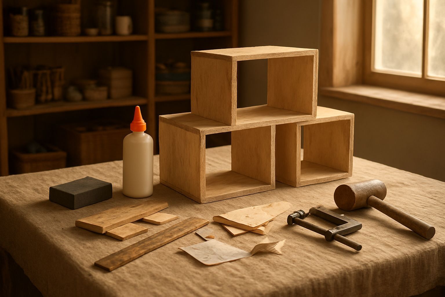 DIY Modular Plywood Cube Shelf: A Step-by-Step Guide