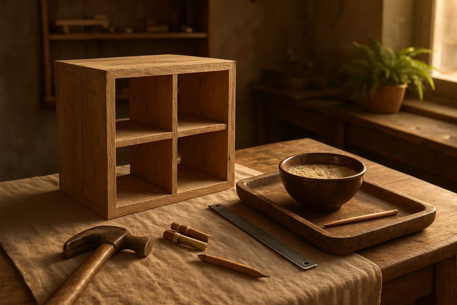 Cómo construir una estantería modular de cubos con contrachapado