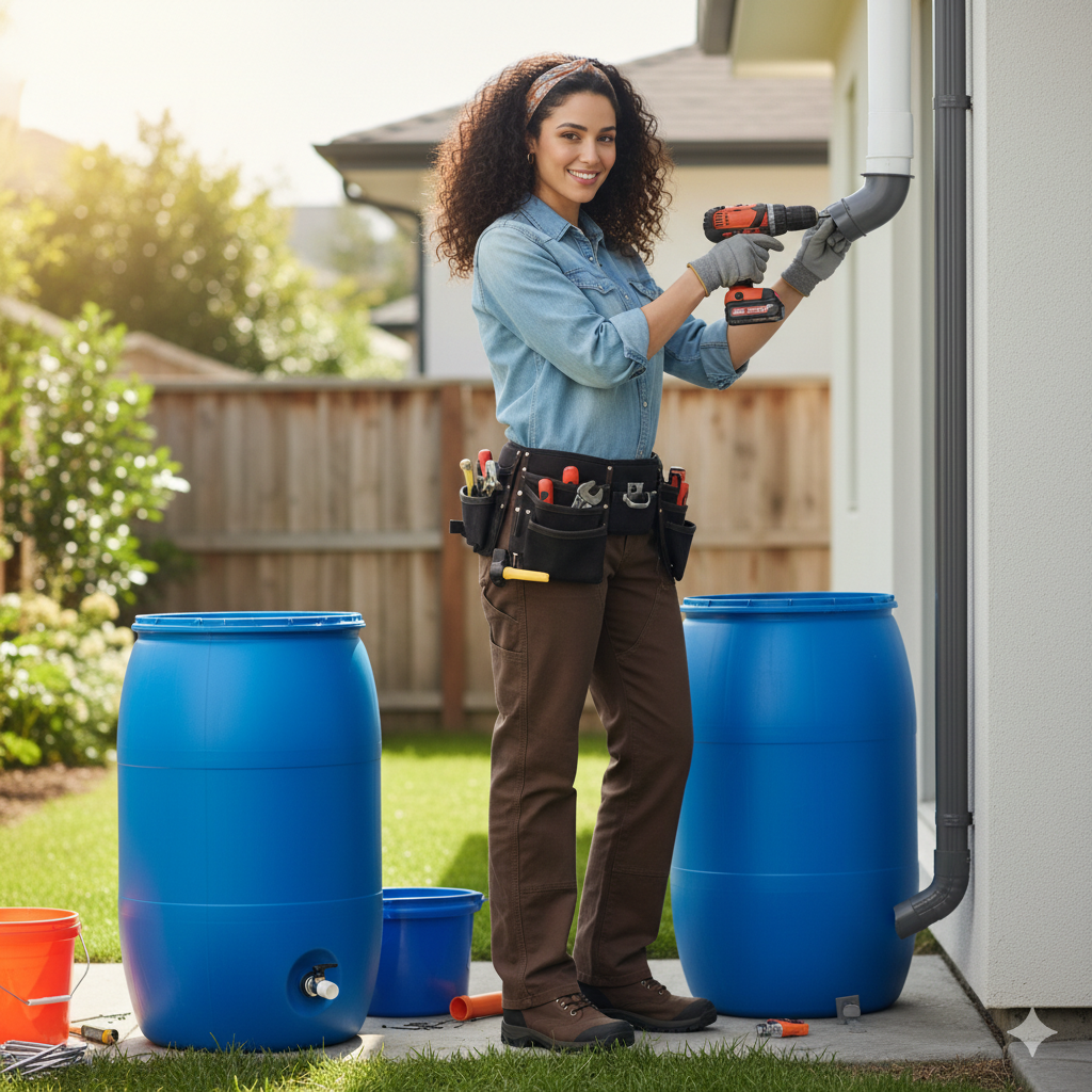 How to Build a DIY Rain Barrel Water Collector