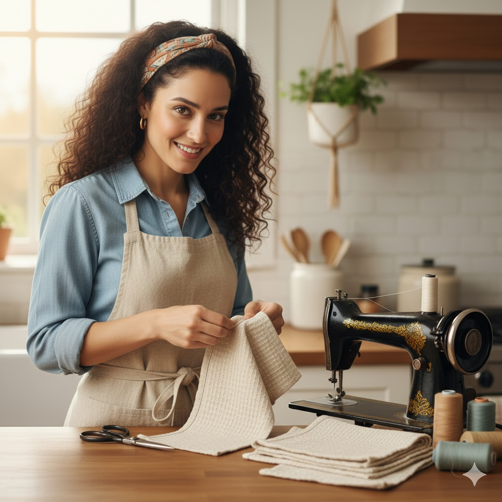 How to Make an Absorbent Linen Dish Towel