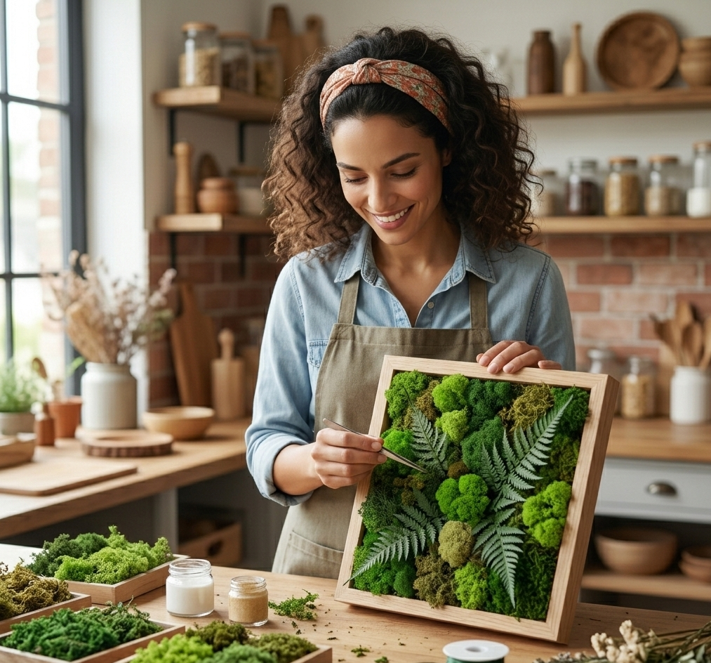 Cómo crear un cuadro vegetal mural estabilizado: Guía paso a paso