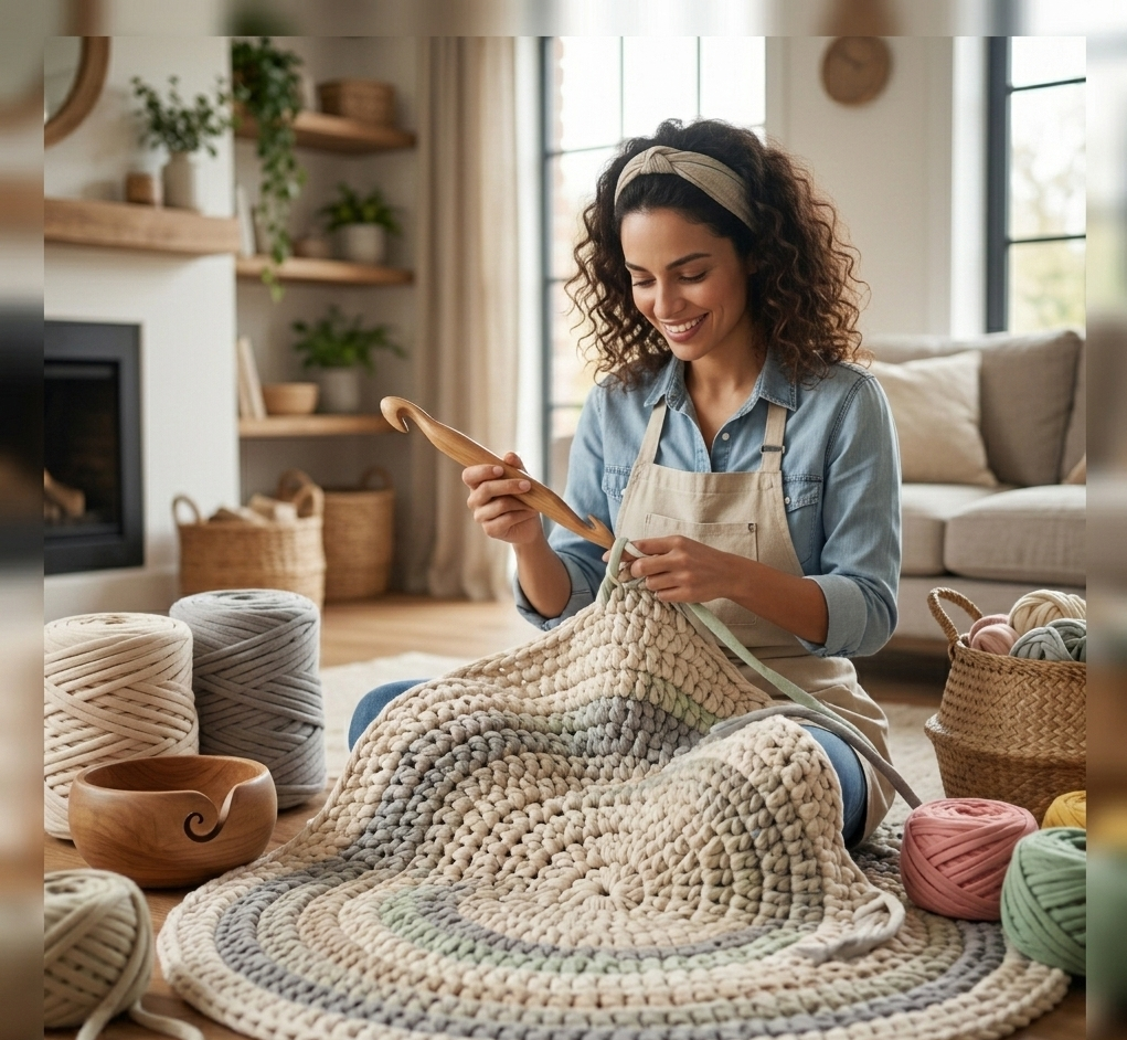 Tutoriel : Créer un Tapis Trapilho Crocheté XXL