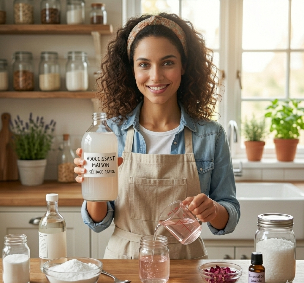Adoucissant séchage rapide : tutoriel DIY pour des vêtements doux et frais