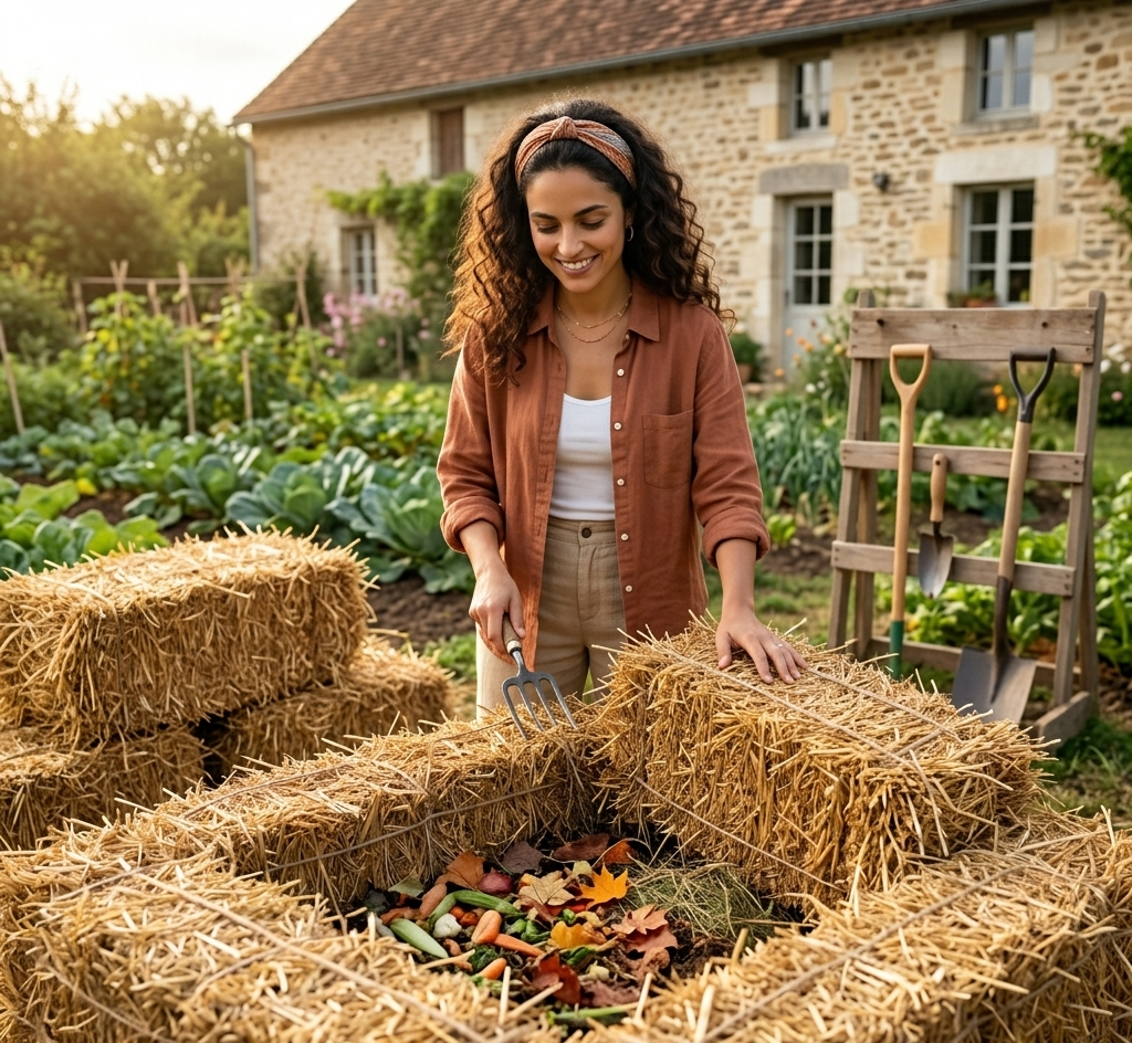 Tutoriel : Fabriquer un composteur en paille de blé naturel et compostable