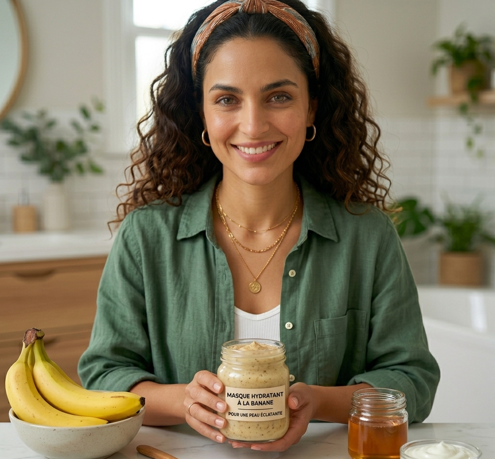 Masque hydratant à la banane : un soin naturel pour une peau éclatante