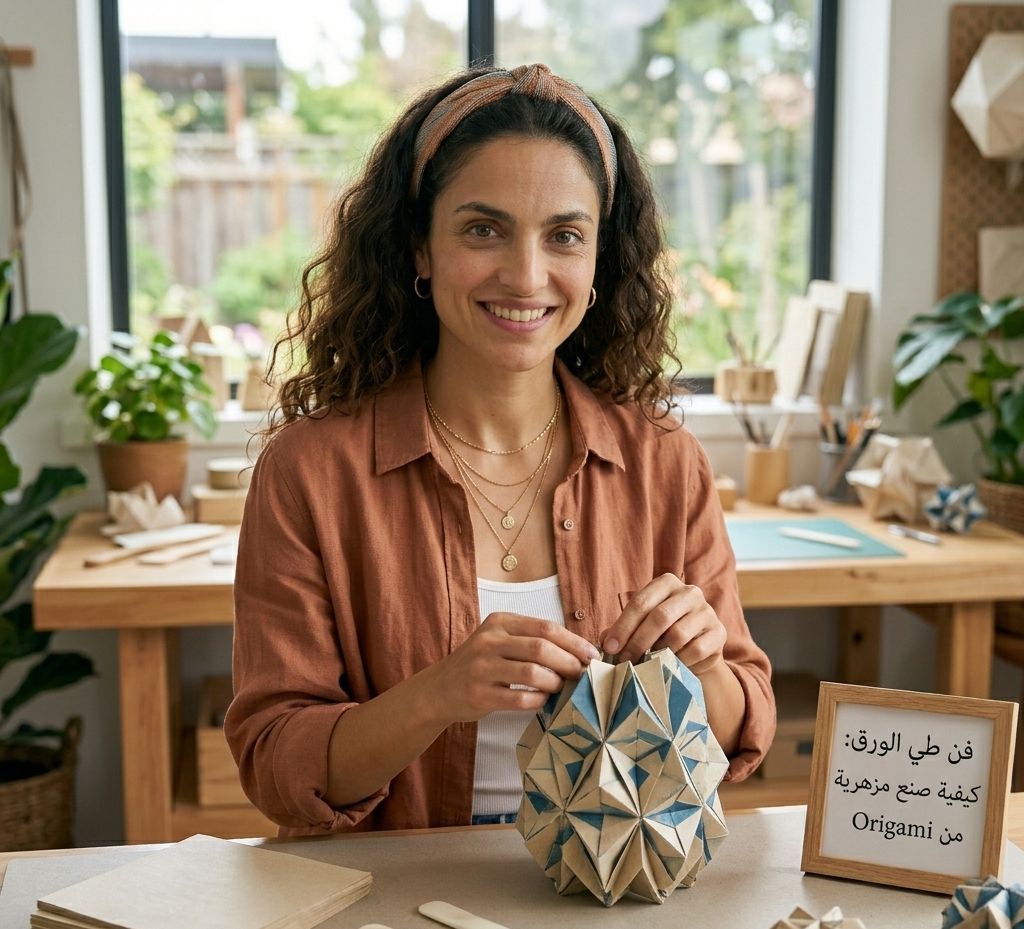 فن طي الورق: كيفية صنع مزهرية من Origami