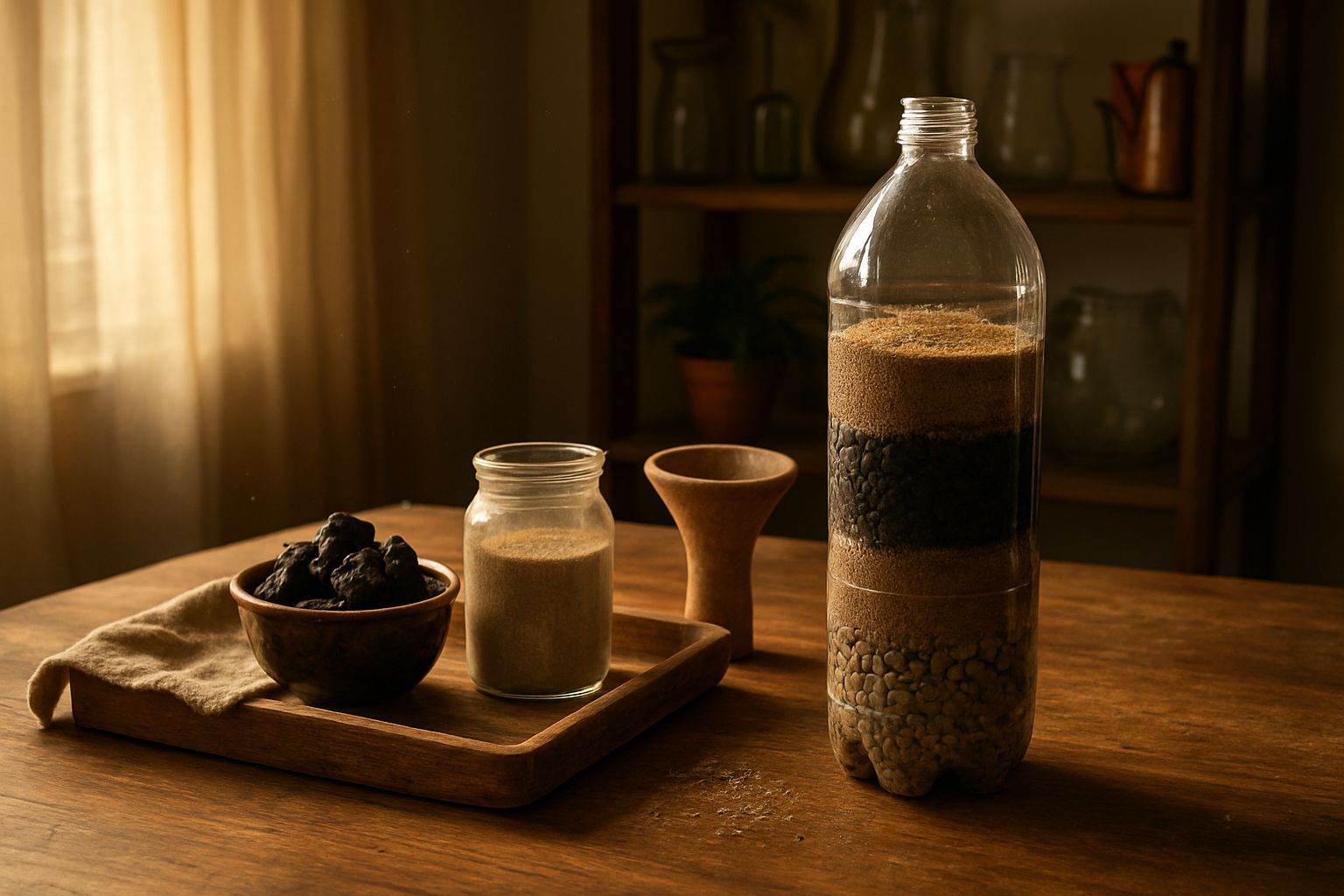 Cómo hacer una botella filtrante de carbón activo: guía paso a paso