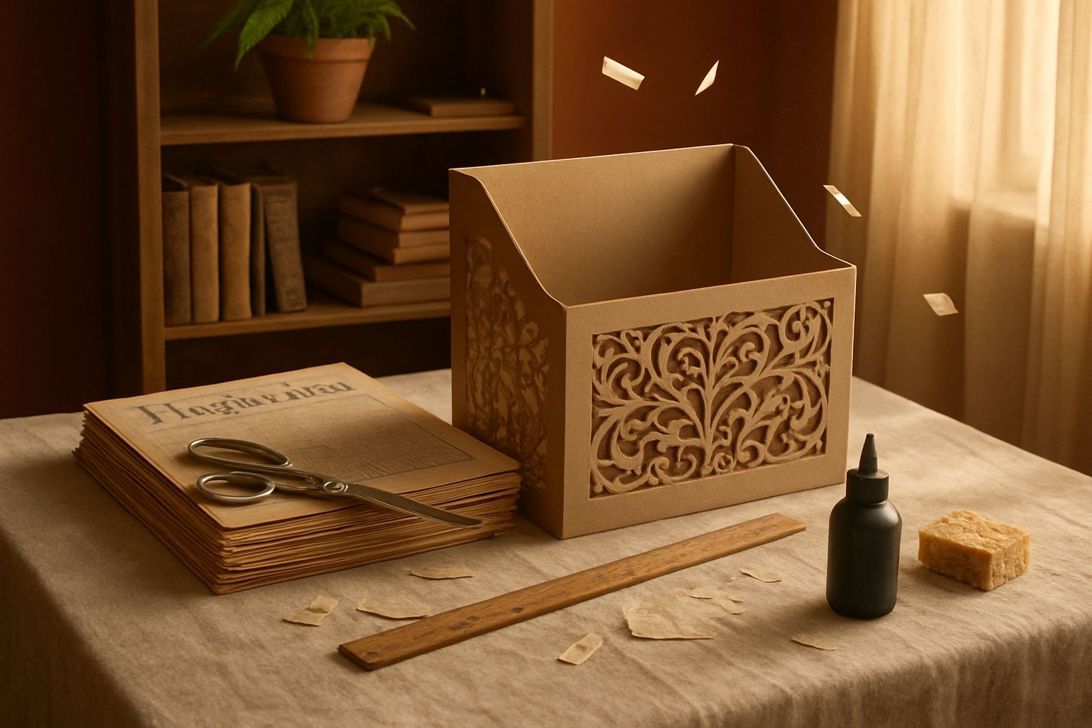 صندوق أرشيف زخرفي للمجلات