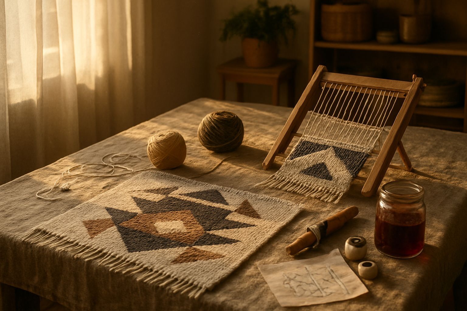 Créer un tapis scandinave aux motifs géométriques